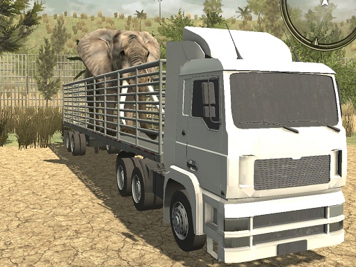 Jeu de transport d'animaux en camion tout-terrain image de couverture