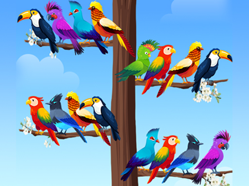 Jeu de puzzles de tri d'oiseaux
