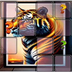 Jeu de mémoire sur le thème des animaux et des tigres