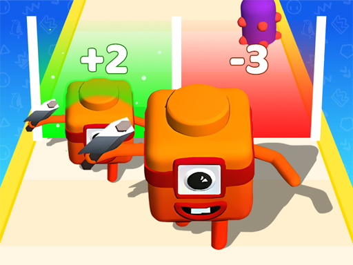 Jeu de course 3D Merge Number Cube
