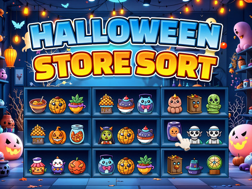 Jeu de tri de magasins d'Halloween