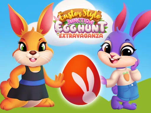 Jeu de chasse aux œufs extravagant de style Pâques