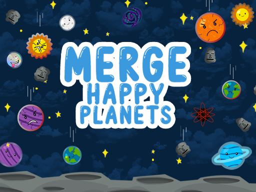 Jeu Fusionner les planètes heureuses !