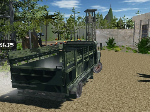 Jeu de conduite de camion tout-terrain de l'armée