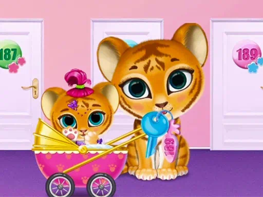 Jeu d'hôtel pour animaux de compagnie pour enfants