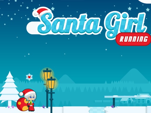 Jeu de course de la fille du Père Noël