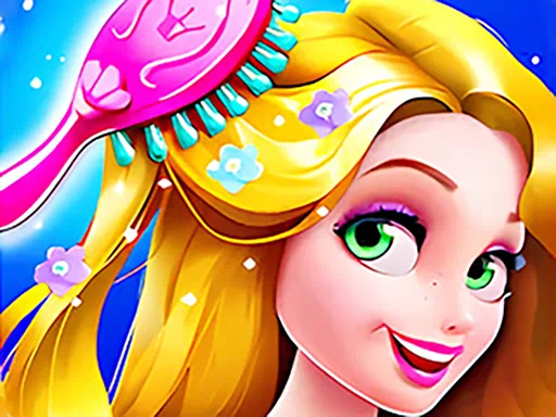 Jeu de salon de princesse aux cheveux longs