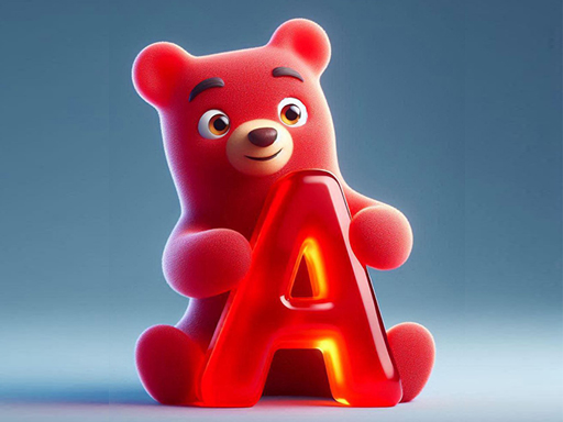 Jeu de lettres gélifiées Pop