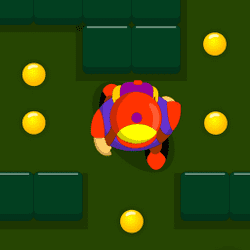 Jeu de robot bosselé