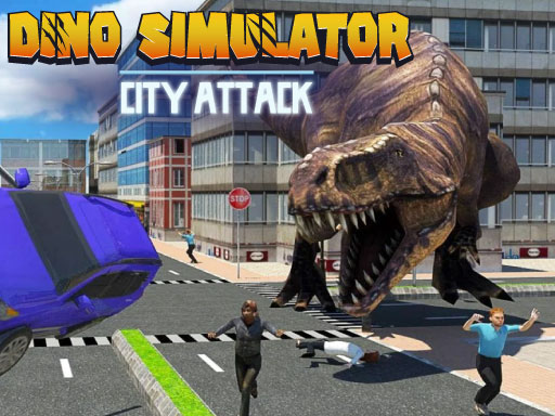 Jeu Dino Simulator City Attack image de couverture