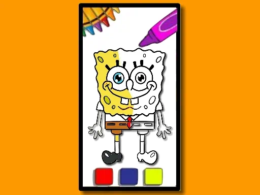 Jeu d'aventure et de coloriage Bob l'éponge