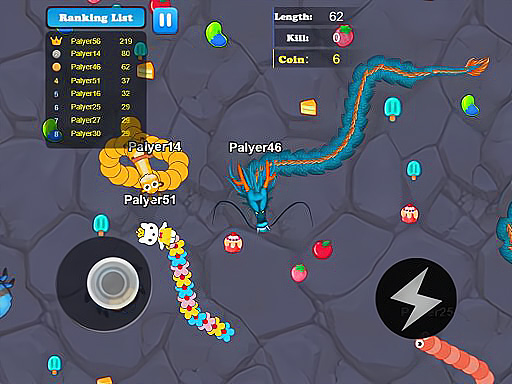 Jeu de duel multijoueur Greedy Snake