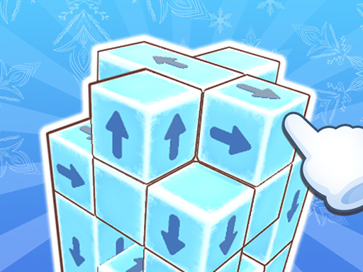 Cube du Nouvel An en jeu 3D