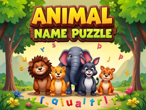 Jeu de puzzle sur les noms d'animaux