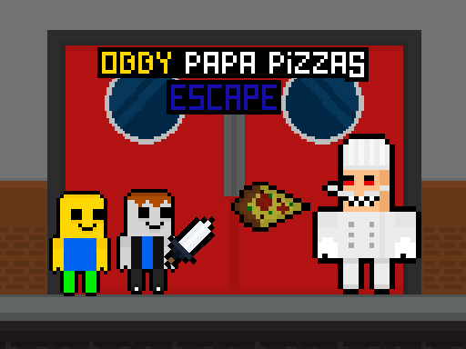 Jeu d'évasion Obby Papa Pizzas