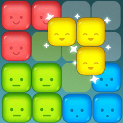 Jeu de puzzle et de fusion de blocs