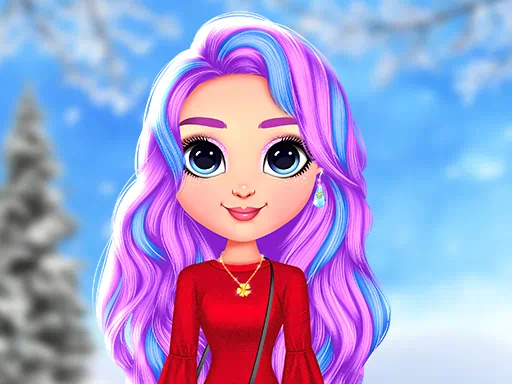 Jeu de tenues d'hiver parfaites pour filles arc-en-ciel