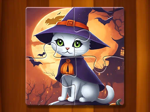 Jeu de puzzle effrayant d'Halloween image de couverture
