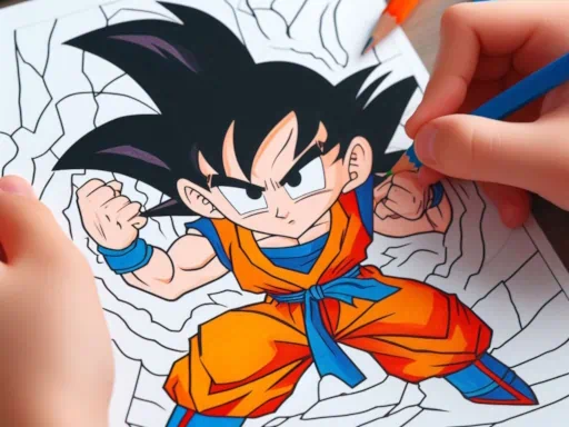 Jeu de coloriage d'anime