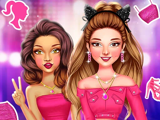 Jeu de look esthétique Celebrity Barbiecore