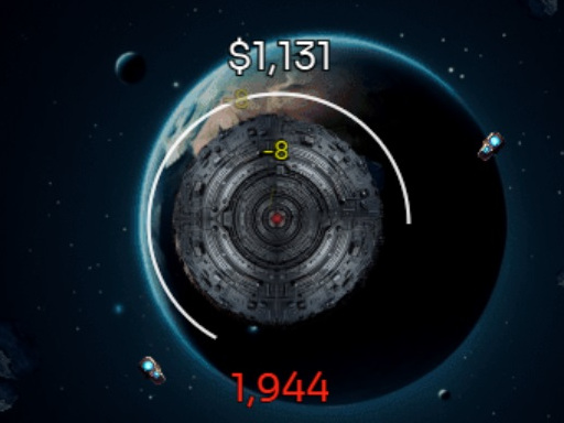 Jeu inactif dans l'espace lointain