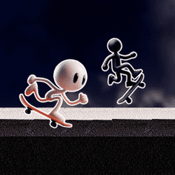 Jeu Stickman noir et blanc
